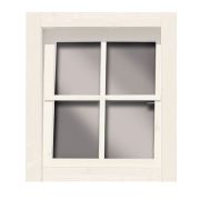 Venster voor 38 mm huizen incl. D/K fitting ACTION ivoorwit