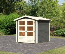 Klein tuinhuisje / berging, kleur: terra grijs, grondoppervlakte: 3.16 m²