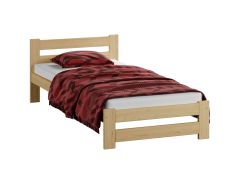 Functioneel eenpersoonsbed Nagol 06, massief grenen, kleur: natuur / transparant grenen - ligvlak: 90 x 200 cm (B x L)