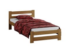 Eenpersoonsbed met eenvoudig design Nagol 08, massief grenen hout, kleur: eiken - ligvlak: 90 x 200 cm (B x L)