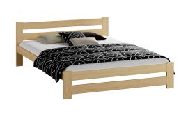 Functioneel design tienerbed Nagol 23, massief grenen, kleur: transparant gelakt - Lig vlak: 140 x 200 cm (B x L)