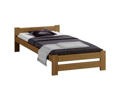 Eenpersoonsbed Sispony 06, massief grenen, kleur: eiken - Lig vlak: 90 x 200 cm (B x L)