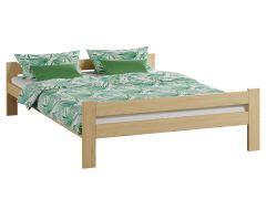 Functioneel design tienerbed Llorts 17, massief grenen, kleur: natuur / transparant grenen - Lig vlak: 160 x 200 cm (B x L)