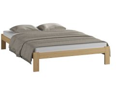 tienerbed / jeugdbed in neutraal design Erts 23, massief grenen, kleur: grenen - Lig vlak: 160 x 200 cm (B x L)