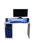 Eenvoudig bureau Belledonne 03, kleur: Wit - Afmetingen: 90 x 107 x 50 cm (H x B x D)