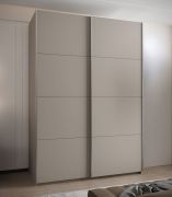 Kledingkast / schuifdeurkast / 2 kledingstangen / 245,5 x 180 x 64 cm / 6 vakken / 6 schappen / 2 schuifdeuren / kleur: kasjmier / soft-close