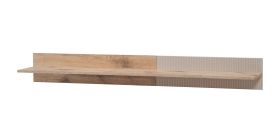 Wandplank | kleur: Viking eik / kasjmier | 1 plank | afmetingen: 160 x 25 x 20 cm | modern design | voor de woonkamer