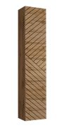 Hangkast met drie vakken Kongsvinger 01, kleur: eiken Wotan – Afmetingen: 180 x 30 x 30 cm (H x B x D), met push-to-open-systeem