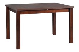BAIBA eetkamertafel in walnoot, afmetingen 80 x 120/150 cm (B x D), hoogte tafelblad 32 mm, krasbestendig laminaatblad, stabiele houten poten, goede nerf