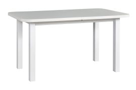 Witte eettafel TAISIA, afmetingen 80 x 140/180 cm (B x D), tafelblad van krasbestendig laminaat, stevige houten poten, plaats voor maximaal 8 personen