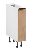 Keuken onderkast / apothekerskast | 1 lade met 2 open kasten | Kleur: wit / eiken Puccini | Soft-Close functie | 20 x 52 x 87 cm | smal | verstelbare poten | metalen handgreep