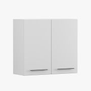 Draaideurkast / hangkast Wit / Parnassus 11 / 71,5 x 80 x 29 cm / 2 deuren / Effen / functioneel design / voor in de keuken