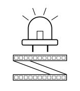LED-verlichting | 1 x 200 x 1 cm | Wit