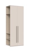Aanbouwmodule voor kledingkast / draaideurkast Neiafu, kleur: kasjmier, maten: 224 x 90 x 56