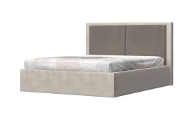 Gestoffeerd tweepersoonsbed incl. hef mechanisme Neiafu 101, gestoffeerd hoofdbord, matrasmaat: 160 x 200 cm, Latoflex-lattenbodem, opbergruimte voor beddengoed