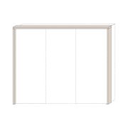 Kastframe voor schuifdeurkast / kleerkast Neiafu 95 en 96, kleur: kasjmier