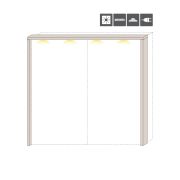 LED frame voor schuifdeurkast / kleerkast Neiafu 93 en 94, kleur: kasjmier
