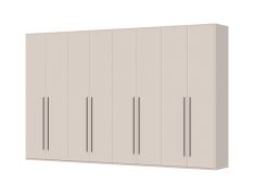 Kledingkast met acht deuren Neiafu 28, Soft-Close functie, verstelbare pootjes, vier kledingstangen, maten: 224 x 362 x 56 cm, 12 schappen