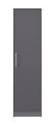 Hannut 42 kleerkast, kleur: antraciet - Afmetingen: 190 x 50 x 56 cm (H x B x D)