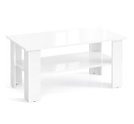 Salontafel Polon 2 / Kleur: Nimfea alba hoogglans / robuust en onderhoudsvriendelijk / 90 x 50 x 50 cm / groot extra opbergvak / salontafel / UV-gelakt