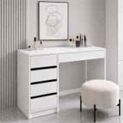 Kaptafel Aruia / Kleur: Nimfea alba / 5 lades / 120 x 55 x 75 cm / incl. spiegel / make-up tafel / slaapkamer