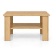Salontafel Polon 2 / Kleur: eiken Sonoma / robuust en onderhoudsvriendelijk / 60 x 60 x 50 cm / groot extra opbergvak / salontafel