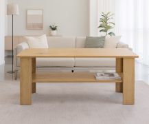 Salontafel Polon 2 / Kleur: eiken Sonoma / robuust en onderhoudsvriendelijk / 90 x 50 x 50 cm / groot extra opbergvak / salontafel