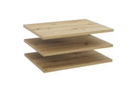Set van 3 legplanken voor kleerkast Zapopan 21 & 28, kleur: Artisan eik