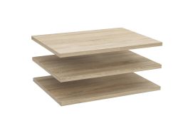 Set van 3 schappen voor de kledingkast Zapopan 24 / 27 / 31 / 34, kleur: Sonoma eiken