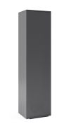 Draaideurkast met push-to-open functie Zapopan 40, kleur: grafiet, afmetingen: 185 x 45 x 40 cm, één vak, één uitschuifbare kledingstang, goede afwerking