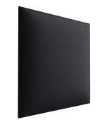 Gestoffeerde panelen, set van 10, kleur: zwart, bekleding: kunstleer, afmetingen: 30 x 30 cm