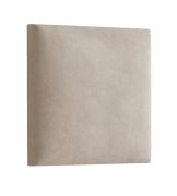 Bekledingspanelen, set van 10, kleur: lichtbruin, hoes: velours, afmetingen: 30 x 30 cm