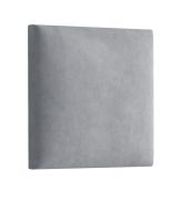 Bekledingspanelen, set van 10, kleur: grijs, hoes: velours, afmetingen: 30 x 30 cm