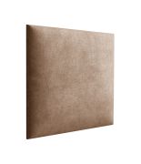 Bekledingspanelen, set van 10, kleur: bruin, hoes: velours, afmetingen: 30 x 30 cm