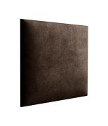 Bekledingspanelen, set van 10, kleur: donkerbruin, hoes: velours, afmetingen: 30 x 30 cm