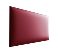 Gestoffeerde panelen, set van 10, kleur: rood, bekleding: kunstleer, afmetingen: 38 x 30 cm