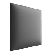Gestoffeerde panelen, set van 10, kleur: grijs, bekleding: kunstleer, afmetingen: 38 x 40 cm
