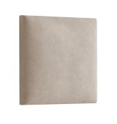 Gestoffeerde panelen, set van 10, kleur: lichtbruin, hoes: velours, afmetingen: 38 x 40 cm