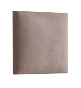 Gestoffeerde panelen, set van 10, kleur: bruin, hoes: velours, afmetingen: 38 x 40 cm