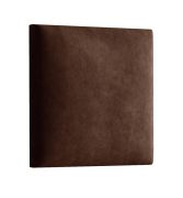 Gestoffeerde panelen, set van 10, kleur: donkerbruin, bekleding: velours, afmetingen: 38 x 40 cm