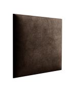 Gestoffeerde panelen, set van 10, kleur: donkerbruin, bekleding: velours, afmetingen: 38 x 40 cm