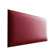 Gestoffeerde panelen, set van 10, kleur: rood, bekleding: kunstleer, afmetingen: 50 x 30 cm