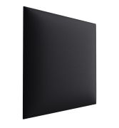 Gestoffeerde panelen, set van 10, kleur: zwart, bekleding: kunstleer, afmetingen: 50 x 40 cm