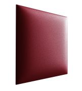Gestoffeerde panelen, set van 10, kleur: rood, bekleding: kunstleer, afmetingen: 50 x 40 cm