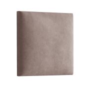 Gestoffeerde panelen, set van 10, kleur: bruin, hoes: velours, afmetingen: 50 x 40 cm