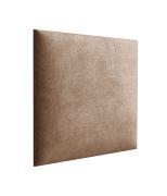 Gestoffeerde panelen, set van 10, kleur: bruin, hoes: velours, afmetingen: 50 x 40 cm