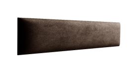 Bekledingspanelen, set van 10, kleur: donkerbruin, hoes: velours, afmetingen: 60 x 15 cm