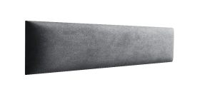 Bekledingspanelen, set van 10, kleur: antraciet, hoes: velours, afmetingen: 60 x 15 cm