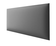Gestoffeerde panelen, set van 10, kleur: grijs, bekleding: kunstleer, afmetingen: 60 x 30 cm