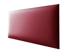 Gestoffeerde panelen, set van 10, kleur: rood, bekleding: kunstleer, afmetingen: 60 x 30 cm